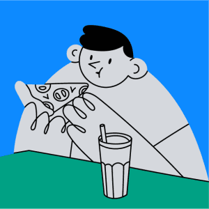Ilustración de alimentación durante la jornada